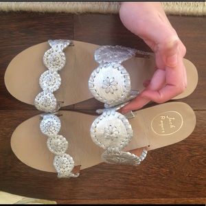 Jack Rogers Lauren Sandal Silver